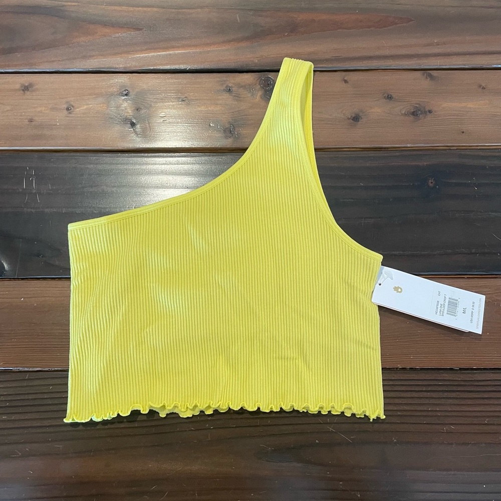 NEW Spiritual Gangster Luna One-Shoulder Crop Top